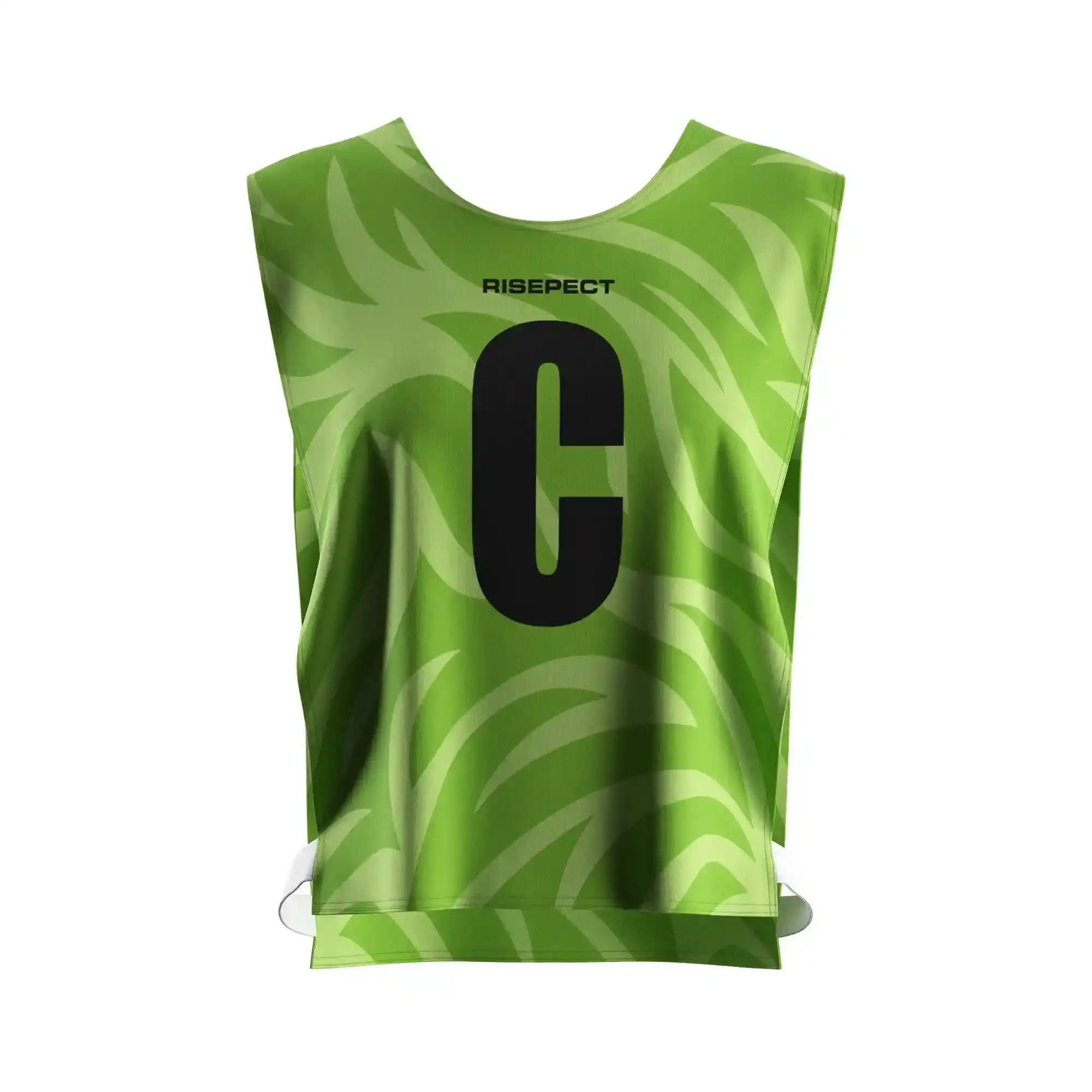 Green Wave Rowing Pinny Vest Style Personalized Logo/Number With The Letters C