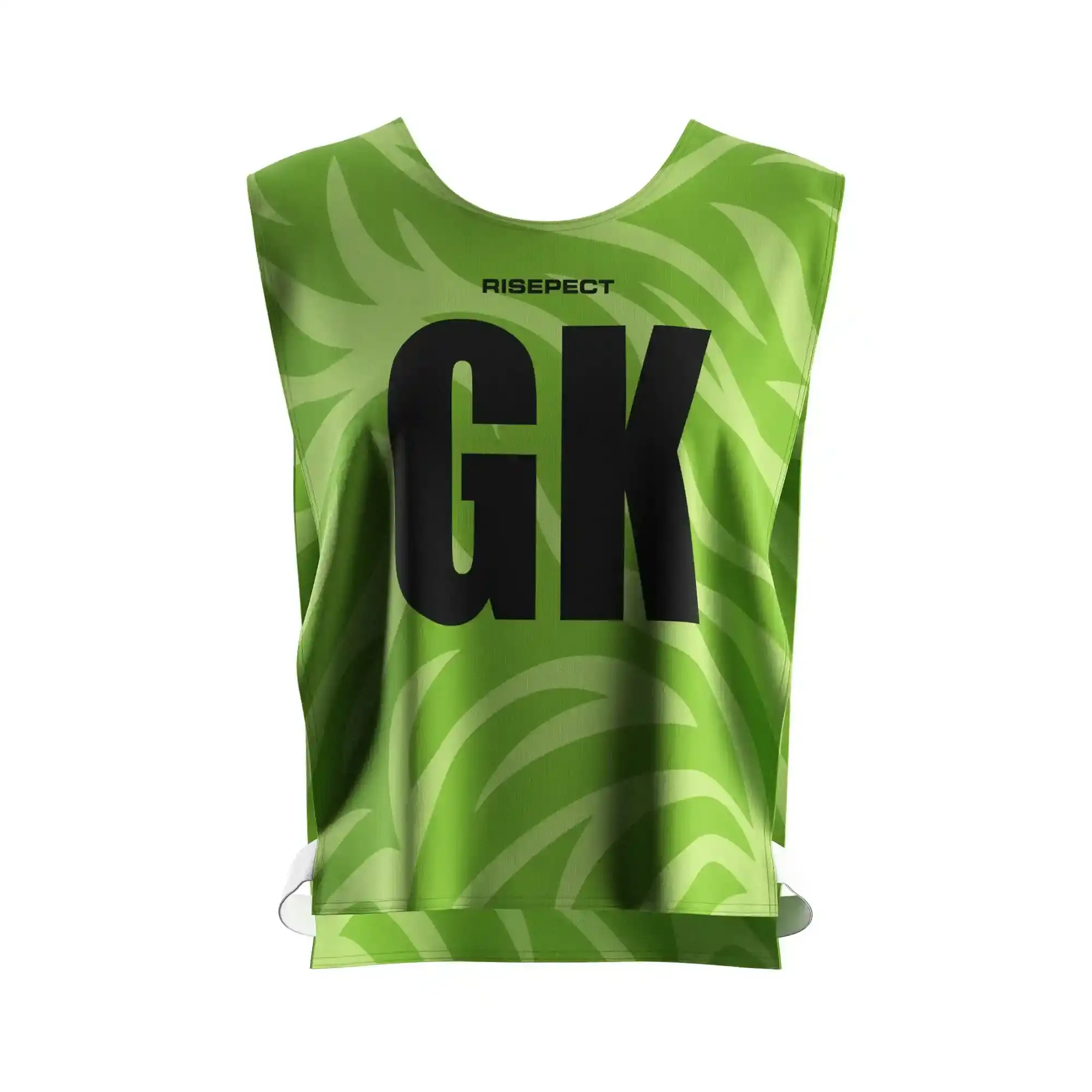 Green Wave Rowing Pinny Vest Style Personalized Logo/Number With The Letters GK