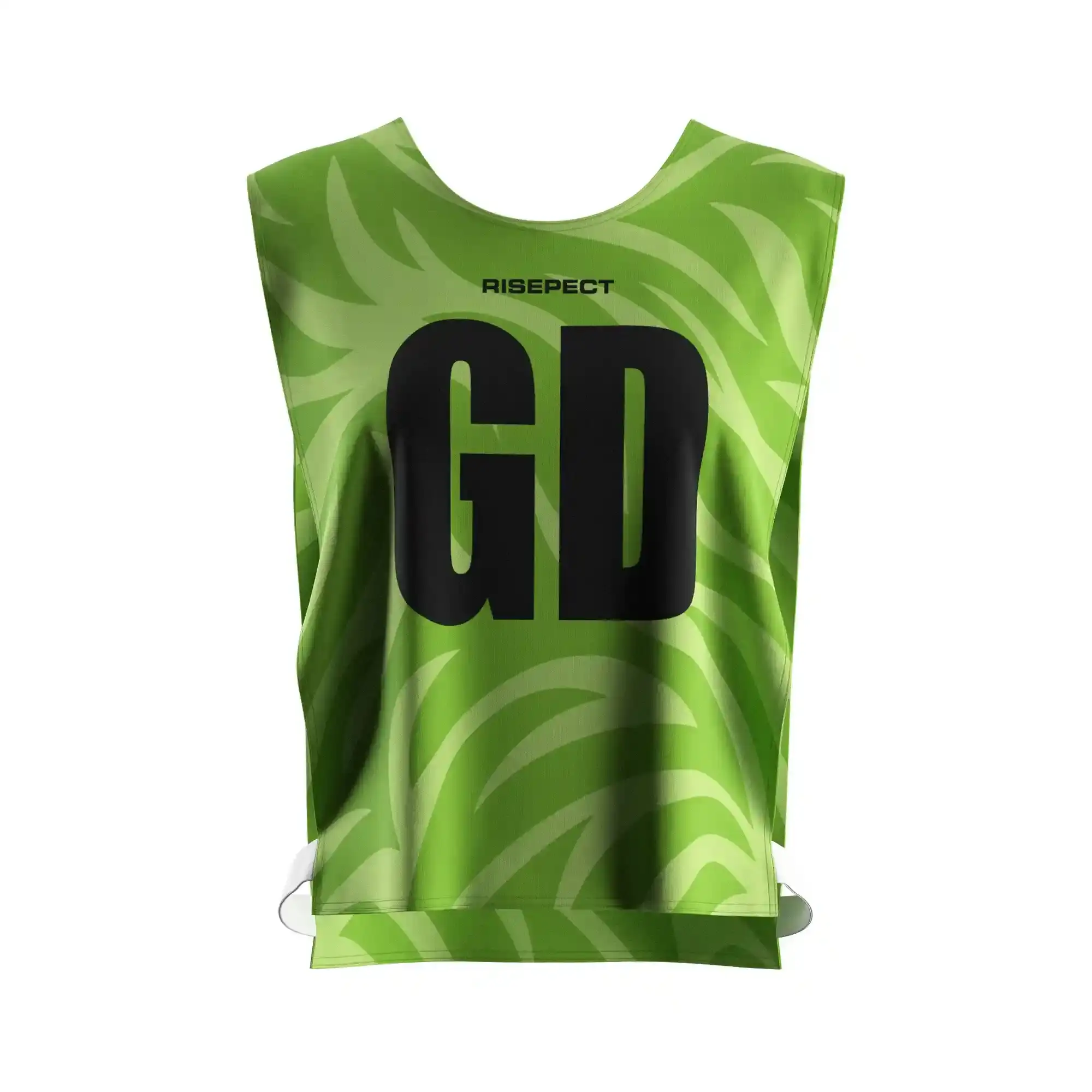 Green Wave Rowing Pinny Vest Style Personalized Logo/Number With The Letters GD