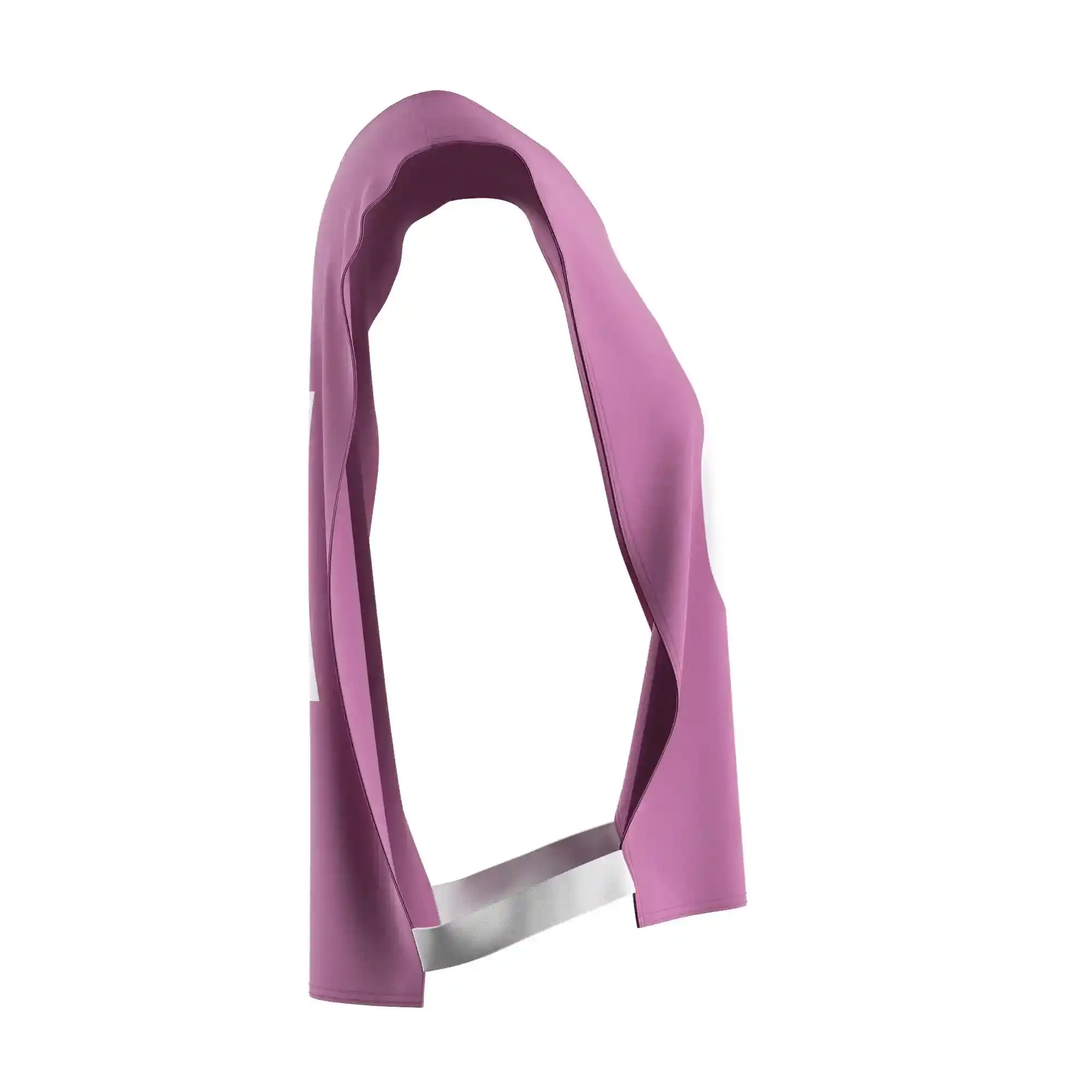 The right view of purple ventilated rowing soccer scrimmage vest canoe wear