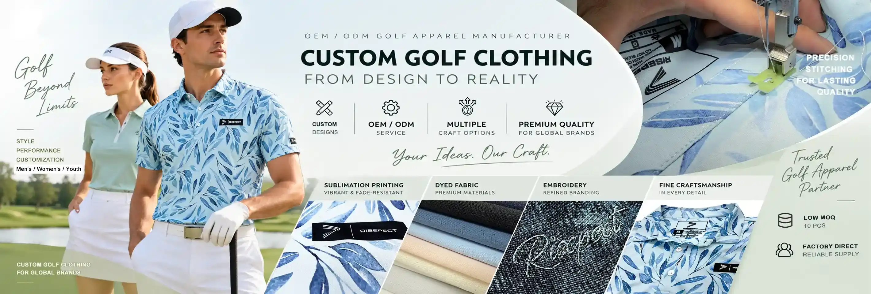 Wholesale Custom Golf Clothing