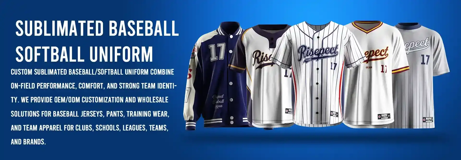 Custom Sublimated Baseball / Softball Uniforms