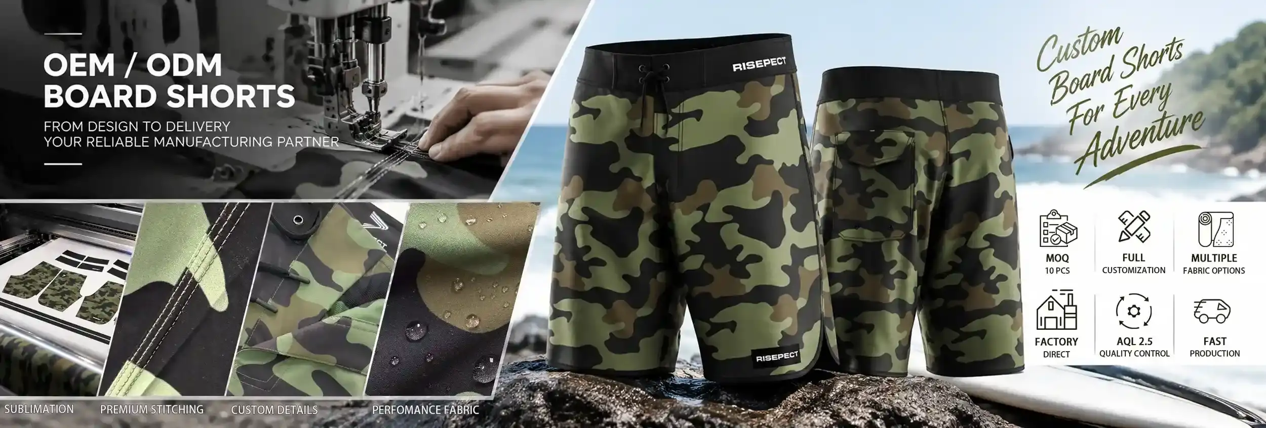 Wholesale Custom Board Shorts
