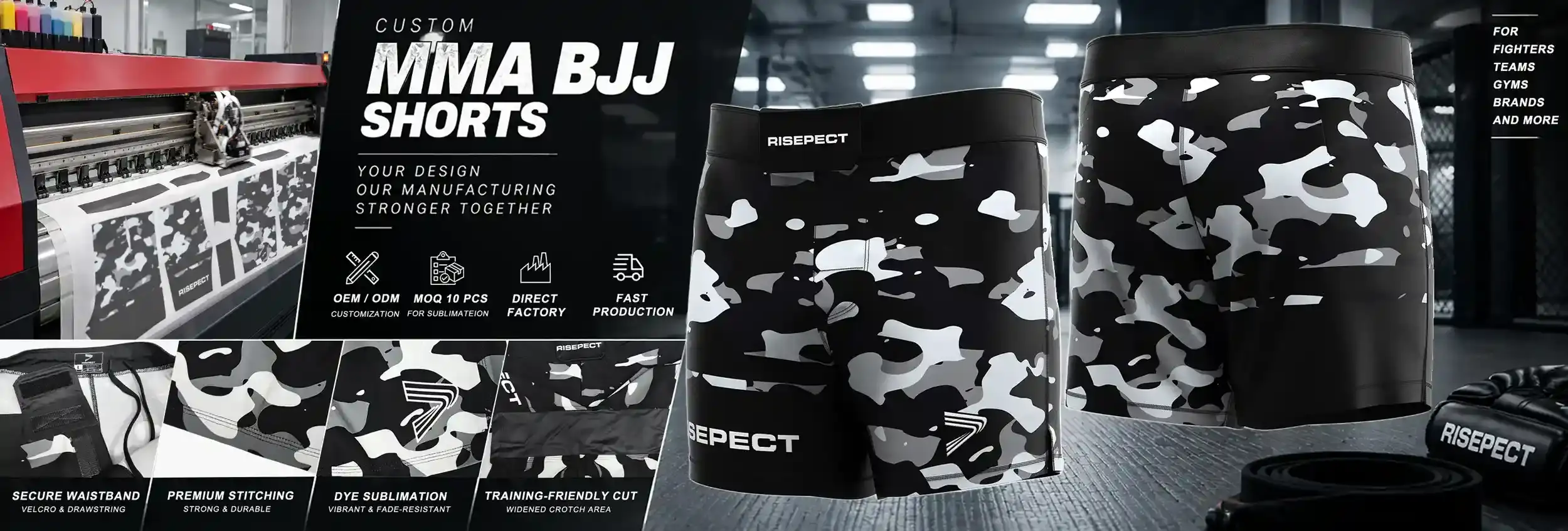 Wholesale Custom BJJ MMA Shorts