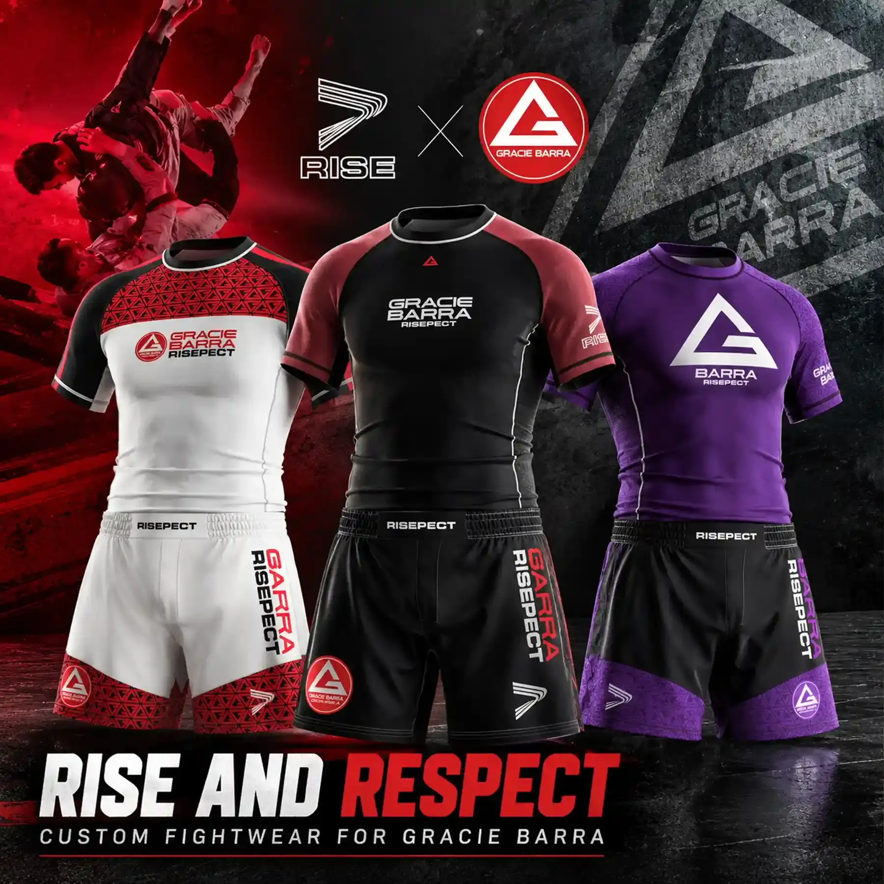 
                Rise & Respect: Custom Fightwear for Gracie Barra