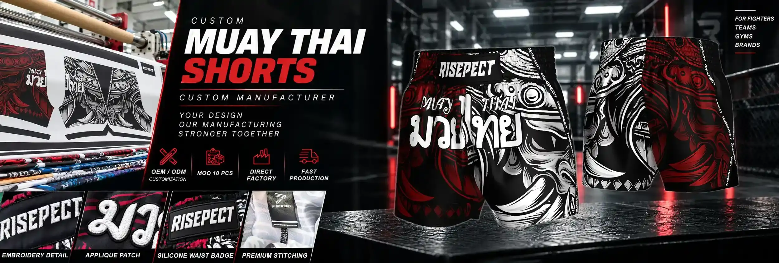 Custom Muay Thai Shorts Manufacturer